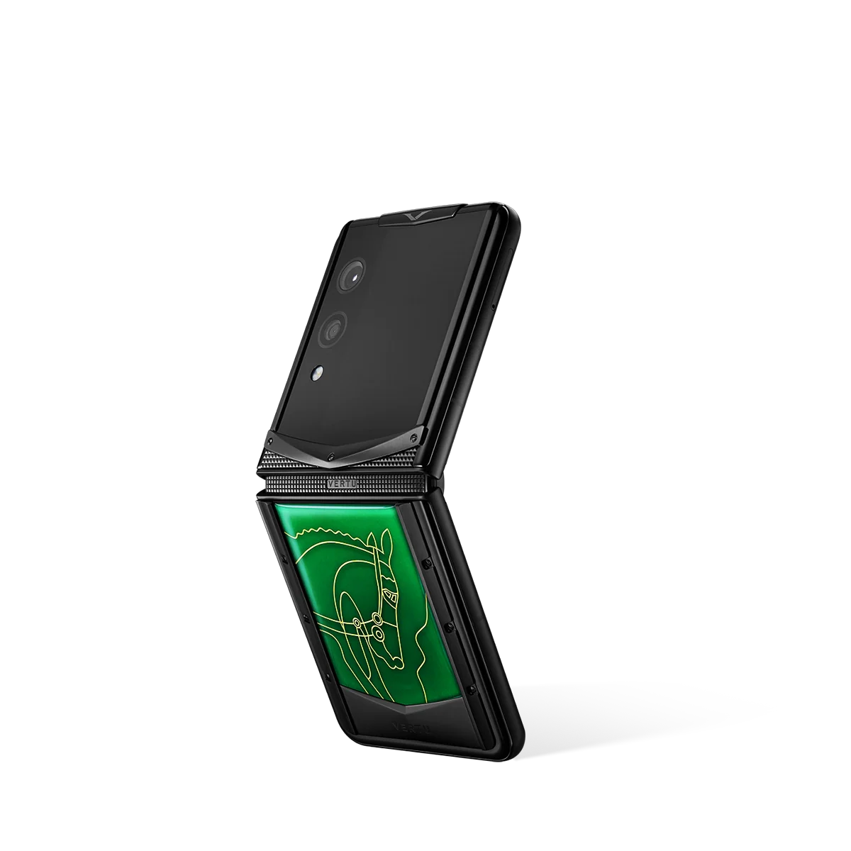 vertu-quantum-flip-agate-2026-green-back جوال فيرتو كوانتم فليب عقيق إصدار الأبراج الصينية 2026 أخضر زمردي - Image 1
